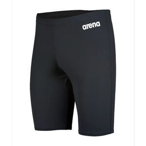 Arena Mens Solid Jammer Shorts / Black/White